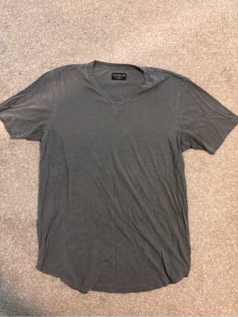 Goodlife Men's V-Neck Short Sleeve Tee - Gray